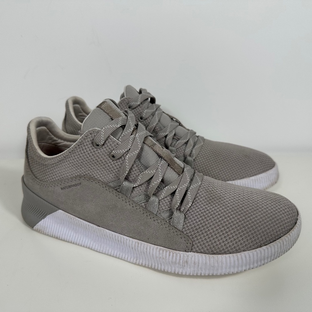 Sorel Out N About Plus Women Size 9 Gray Lace Up Waterproof Sneaker Shoes
